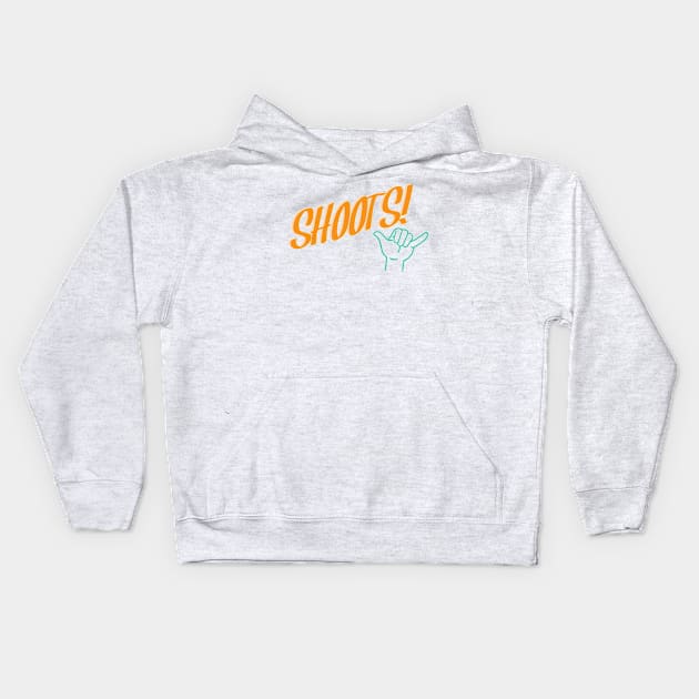 SHOOTS! (graphic tee) Kids Hoodie by amfaam